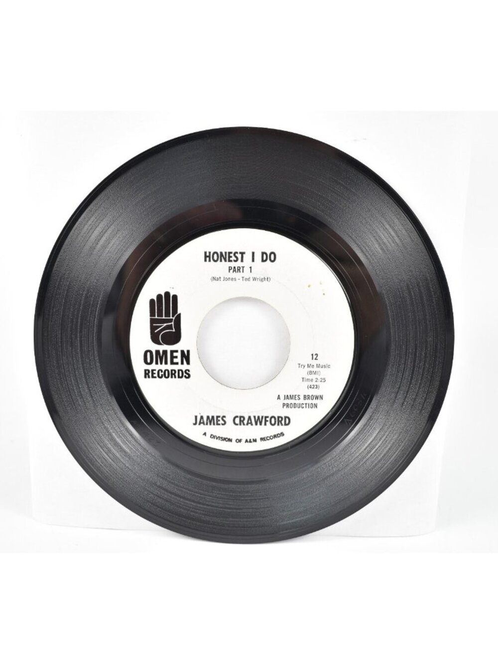 Northern Soul James Crawford - Honest I Do (part 1‎ & 2) OMEN Promo 45 Record